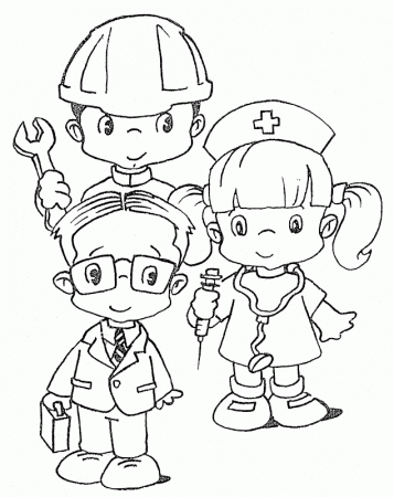 Labor Day costumes - free coloring pages | Coloring Pages