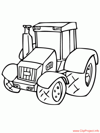 cartoon tractor Colouring Pages (page 3)