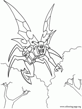 easy color Ben 10 Coloring Pages For Kids | Great Coloring Pages