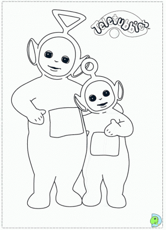 yellow teletubby Colouring Pages