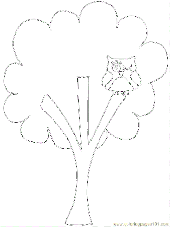 Coloring Pages Coloring Tree17 (Natural World > Trees) - free 