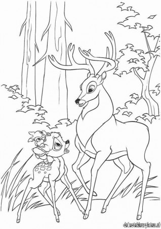 Bambi Coloring page – Bambi9 « Printable Coloring Pages