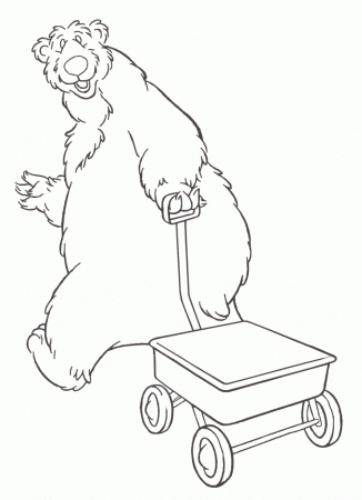 Print And Coloring Page Bear in the Big Blue House For Kids 