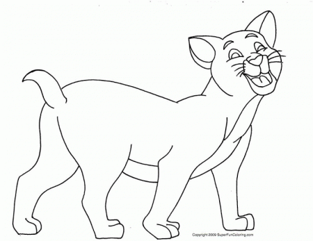 Free Cat Coloring Page