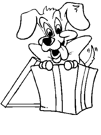Puppy Christmas Coloring Pages & Coloring Book