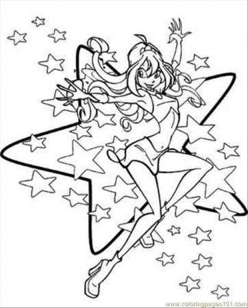 Winx Club Coloring Pages Kids Printables Tattoo