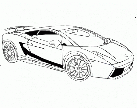 Download Racing Car Lamborghini Gallardo S70 4 Coloring Page Or 