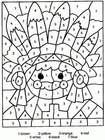 Color By Numbers Coloring Pages – Indian | coloring pages