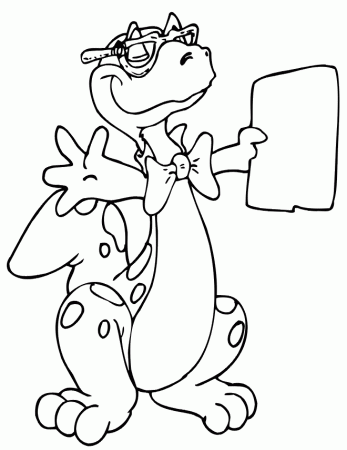 Dinosaur Coloring Page | Dinosaur Teacher