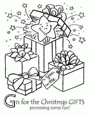 Coloring Pages Christmas Presents - 69ColoringPages.com