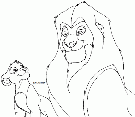 Daddy and cub lineart by Lil-Cheetah on deviantART