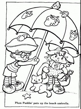 Strawberry Shortcake Coloring Book - At The Beach @ Toy-Addict.com