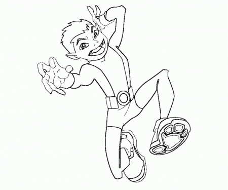 5 Beast Boy Coloring Page