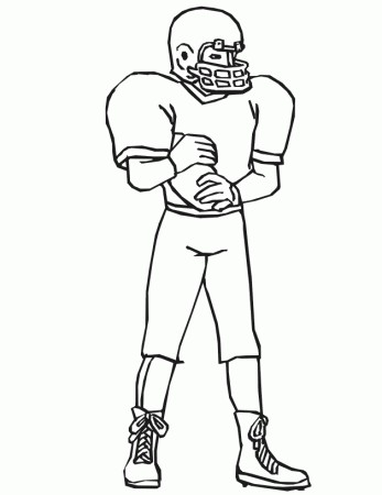 football player coloring pages | Coloring Picture HD For Kids 