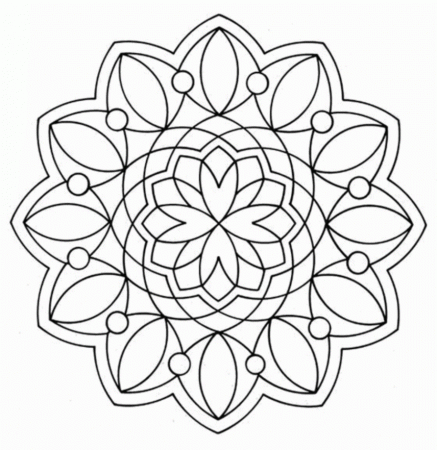 Geometric coloring pages