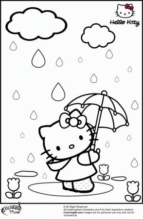 Hello Kitty Coloring Pages Team Colors 99469 Hello Kitty Images 