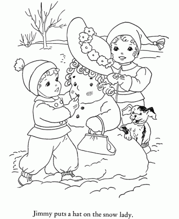 Winter Coloring Pages | Coloring Kids
