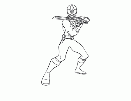 Download Samurai Power Rangers Coloring Pages Red Ranger Or Print 