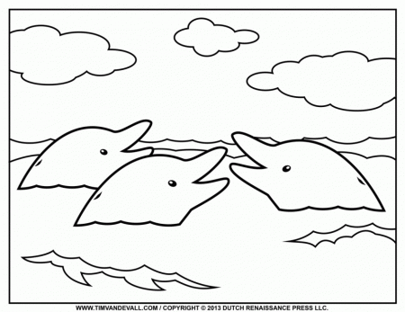 Dolphins Coloring Pages 34271 Label Baby Dolphins Coloring Pages 