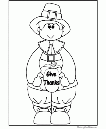 Printable Coloring Pages for Happy Thanksgiving 005