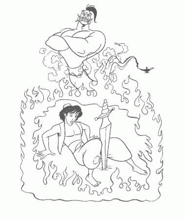 Coloring Page - Aladdin coloring pages 9