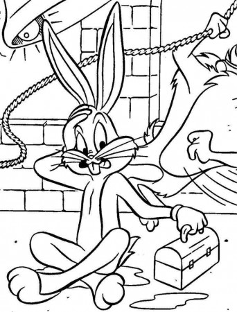 bugs bunny disney cartoon coloring pages