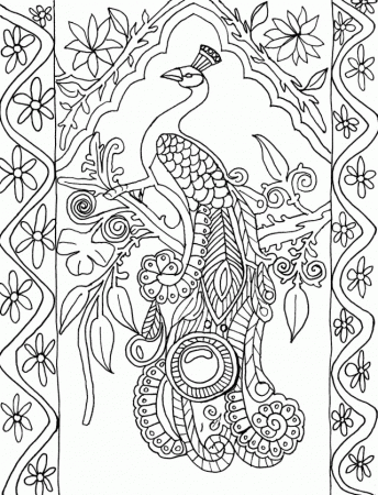 New Peacock Coloring Pages | Coloring Pages