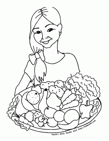 Free Printable Coloring Page | Vegetables