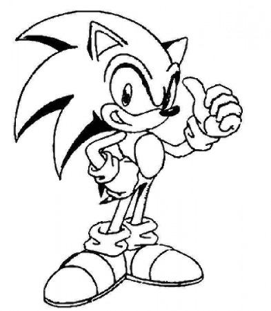Only Sonic Characters Coloring Pages TruckTough