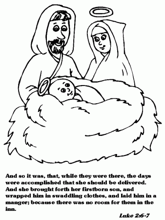 The Christmas Story Advent Coloring Book