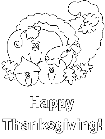 Printable Thanksgiving # 4 Coloring Pages - Coloringpagebook.com