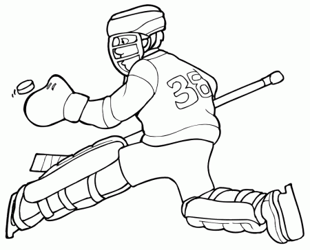 Hockey goalies Colouring Pages (page 3)