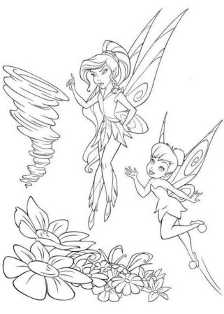 print vidia and tinkerbell coloring page