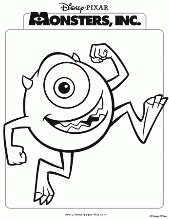 Monsters inc coloring pages - Printable Disney coloring pages for kids