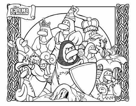 Club Penguin New Colouring Page & Party Banner | Club Penguin 