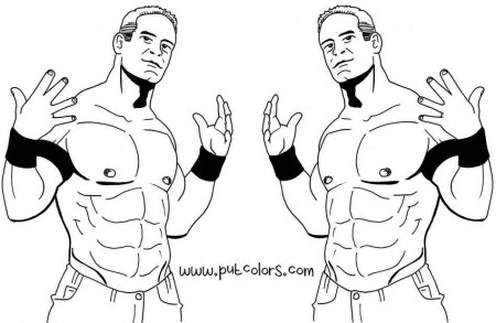 wwe theme Colouring Pages