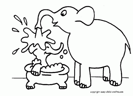 Amazing Coloring Pages: Animal coloring pages - elephant printable 