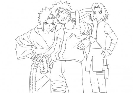 Naruto and SAST anthony Colouring Pages