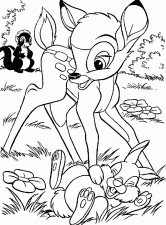 Bambi coloring page | Coloring Book