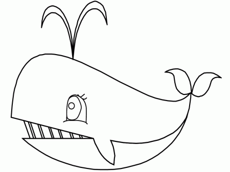 Ocean Whale Animals Coloring Pages & Coloring Book