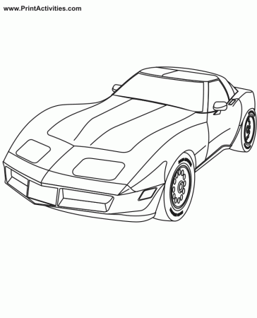 Sports car coloring page for kids | Free Coloring Pages