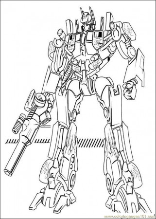 cartoons transformers printable coloring page