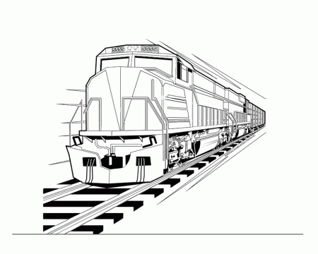 Coloring-Pages-For-Kids-Trains | COLORING WS