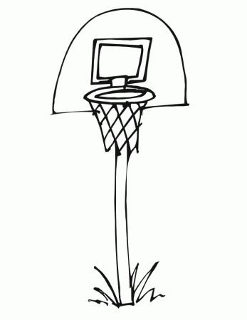 BASKETBALL NET Colouring Pages