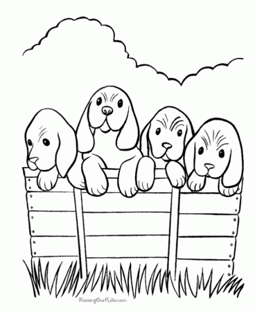 Free printable dogs coloring page | Coloring Pages