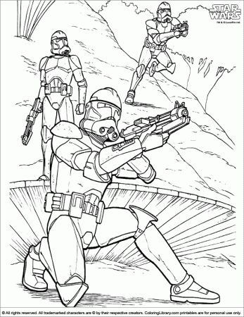 Star Wars coloring pages in the Coloring Library