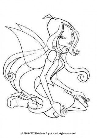 FLORA coloring pages - Flora from the Winx Club