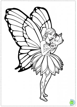 Barbie Mariposa Coloring Pages Printable | Cooloring.com