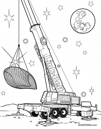 Crane Truck Coloring Pages