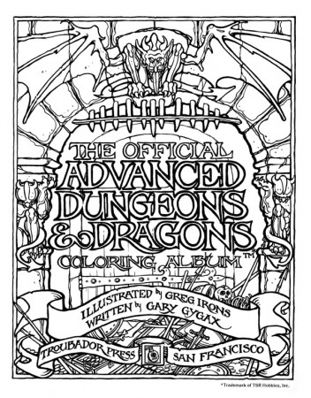 A D&D Coloring Book (From 1979) -- Only $1000 | WIRED